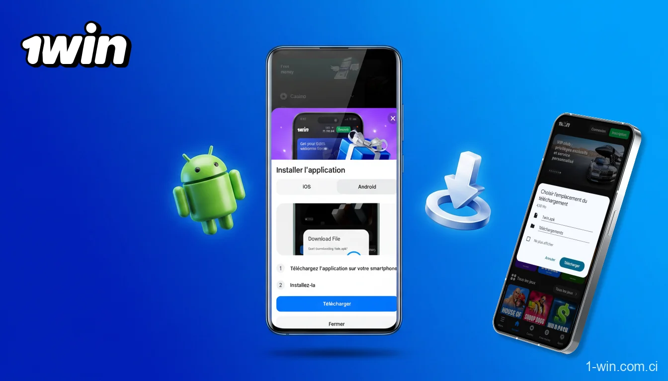 Téléchargez l'APK 1win pour Android depuis le site et installez-le en quelques minutes